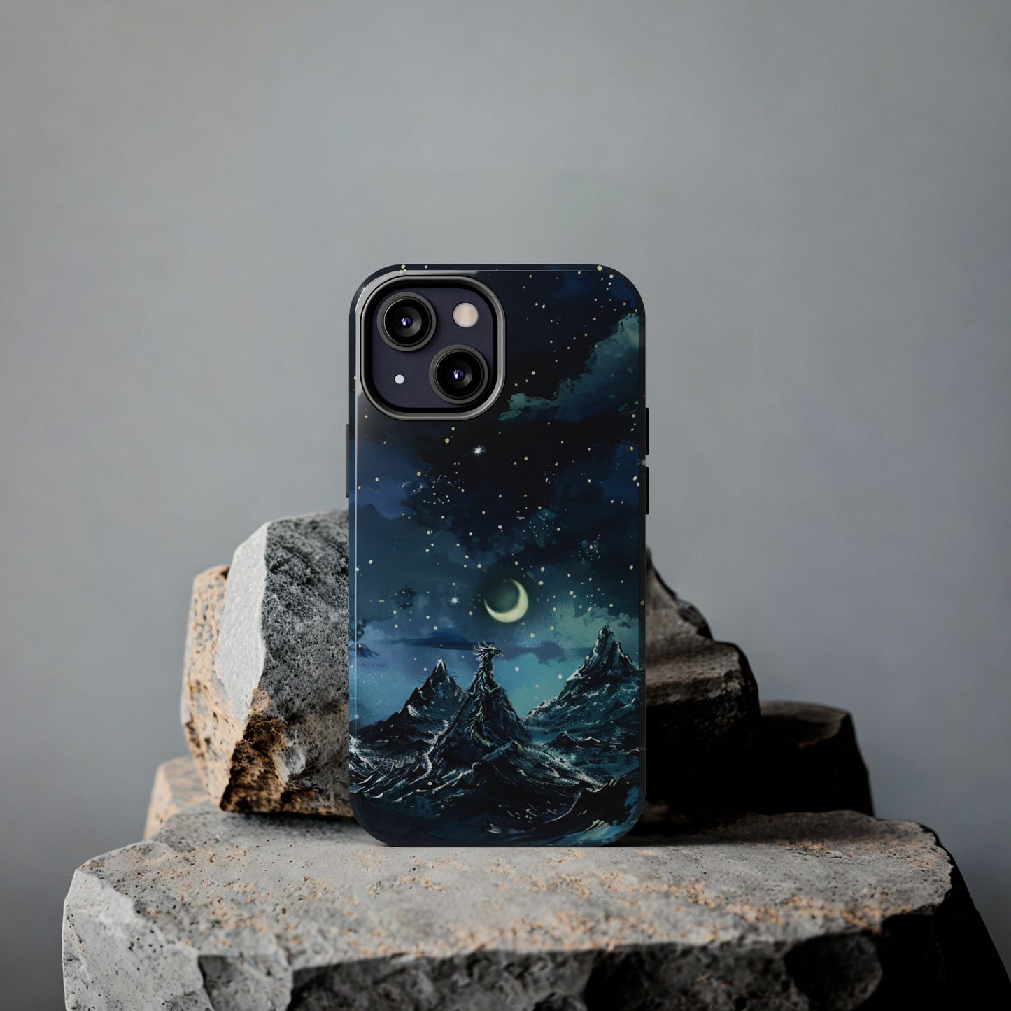 iPhone Android Fantasy Snowy Mountain Dragon Phone Case