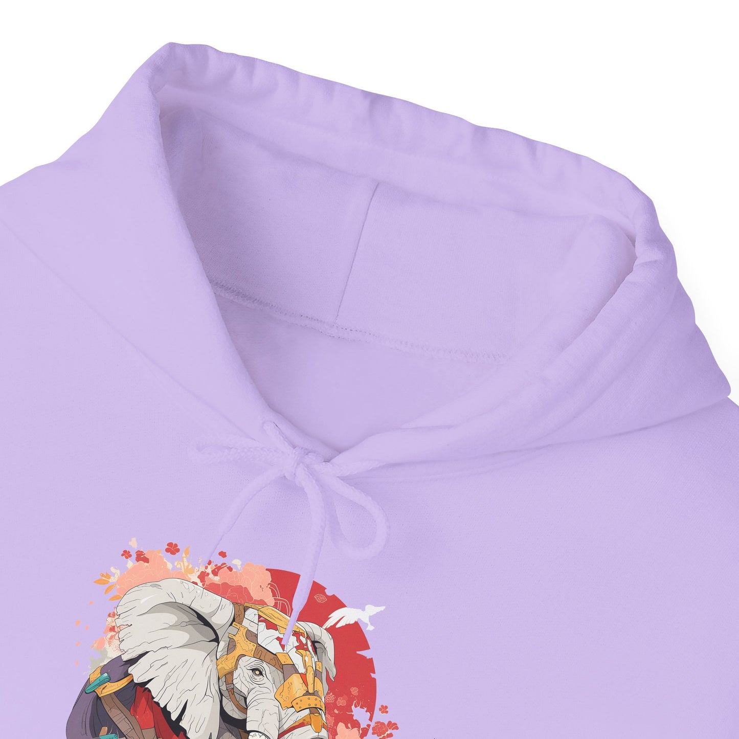 Steampunk Japanese Flowers Elephant Unisex Heavy Blend™ Hooded Sweatshirt