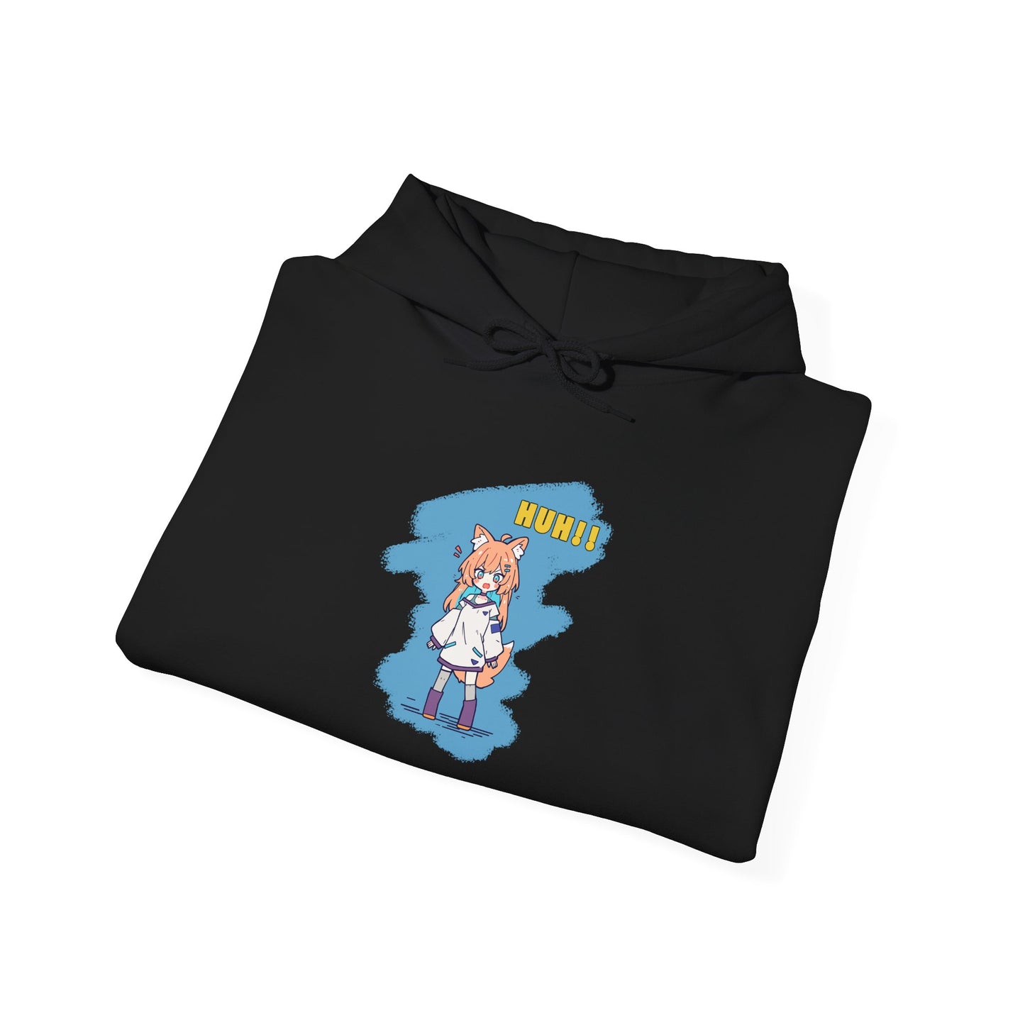 Sweet Fox Girl Huh!! Unisex - Heavy Blend™ Hooded Sweatshirt - Vibrant Anime Style - Cute and Funny Design