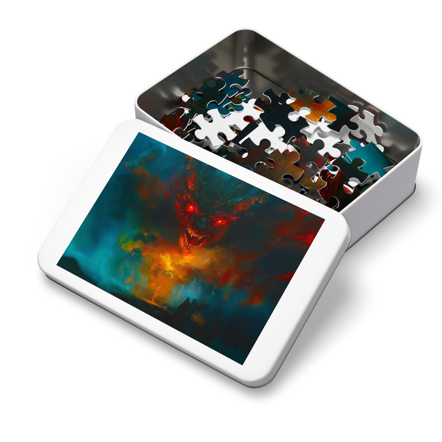 Scary Demon Horror Theme Jigsaw Puzzle (30, 110, 252, 500,1000-Piece)