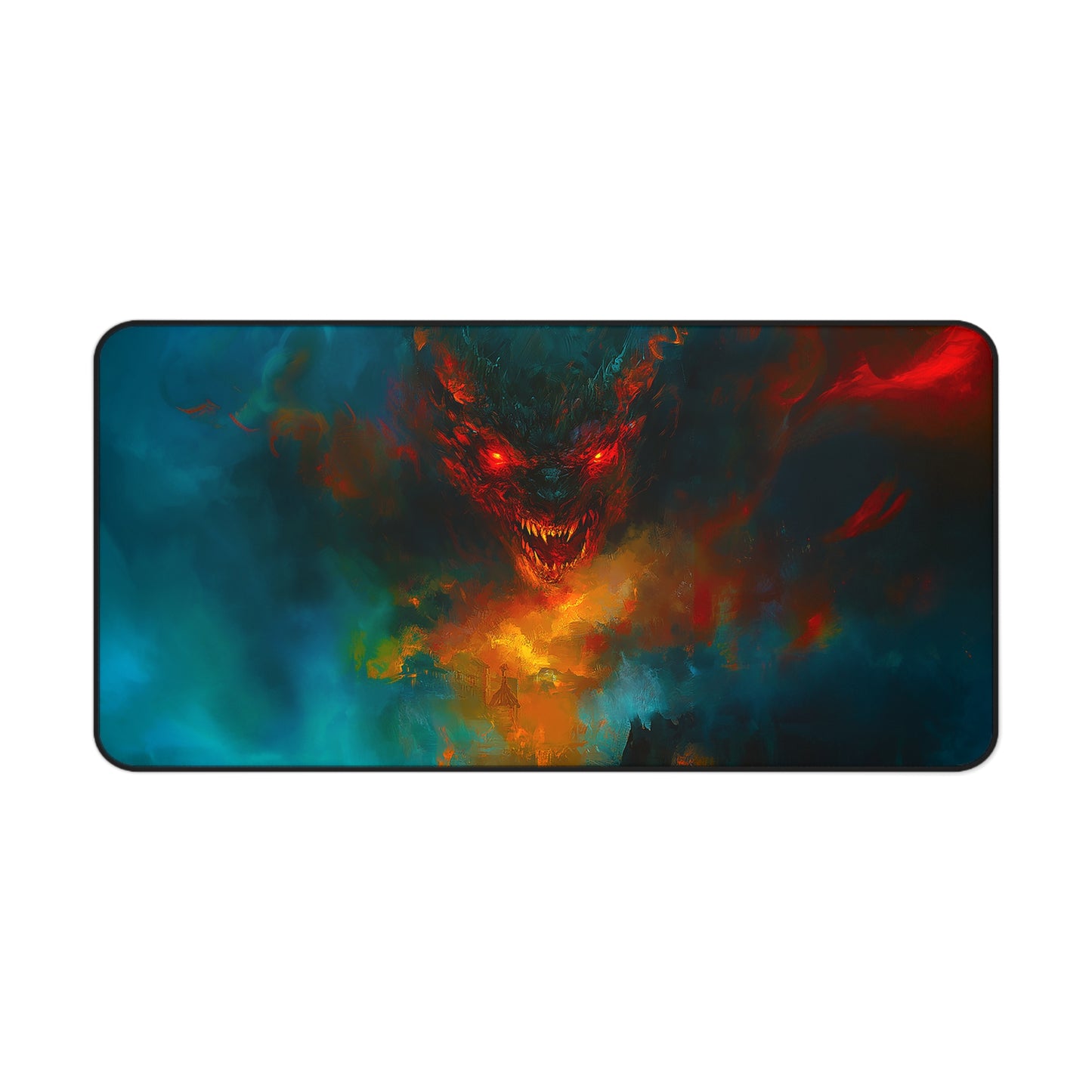Scary Demon Horror Theme Desk Mat