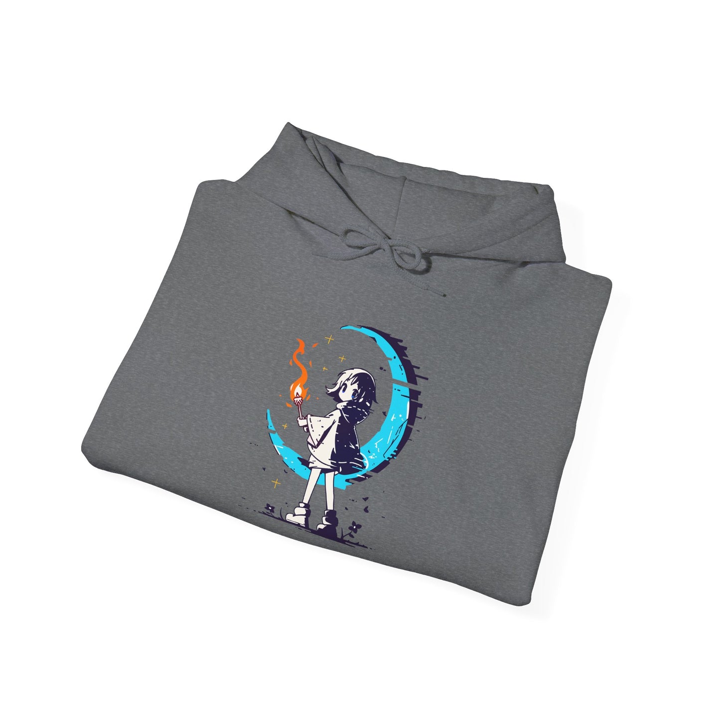 Fantasy Moon Girl Torchbearer Unisex Heavy Blend™ Hooded Sweatshirt