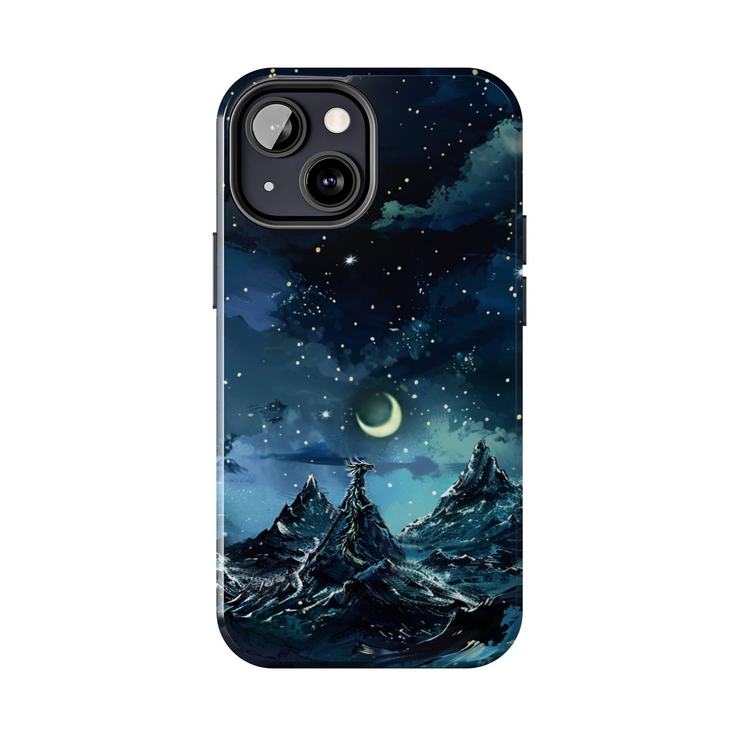iPhone Android Fantasy Snowy Mountain Dragon Phone Case
