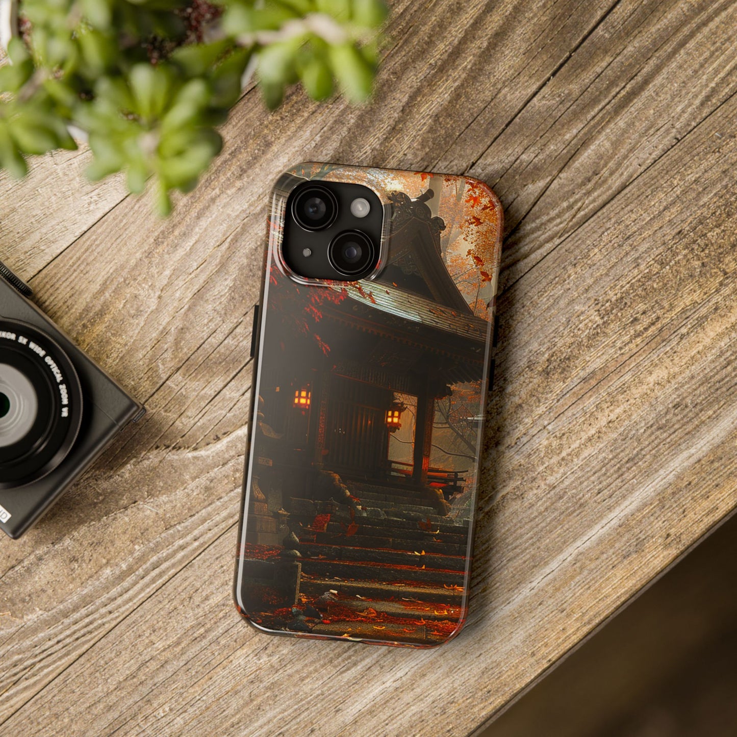 Japanese Autumn Shinto Shrine Tough Phone Case