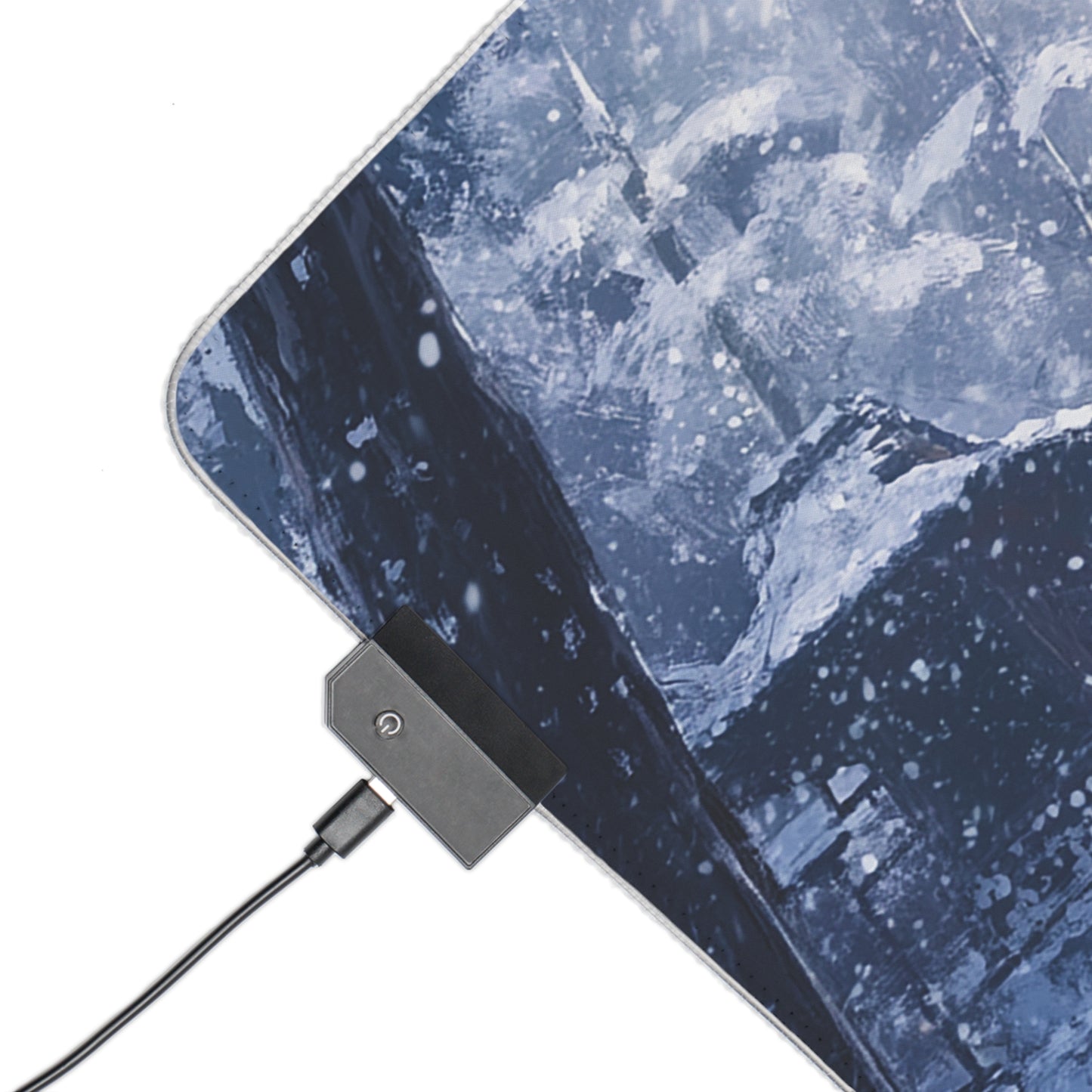 Dark Fantasy Snowy Tori Gate PC Gaming LED Gaming Mouse Pad