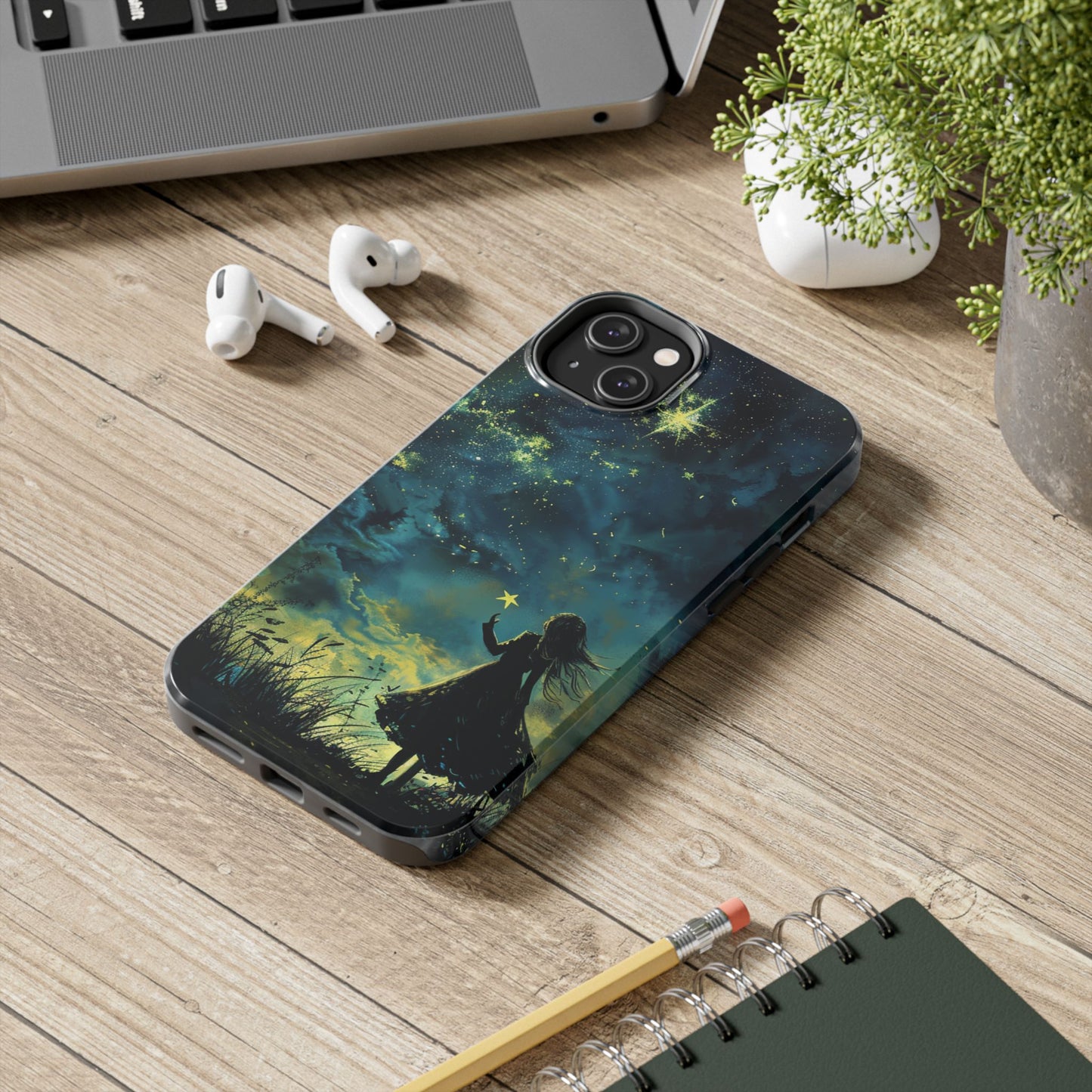 iPhone Android Wishing Star Girl Phone Case
