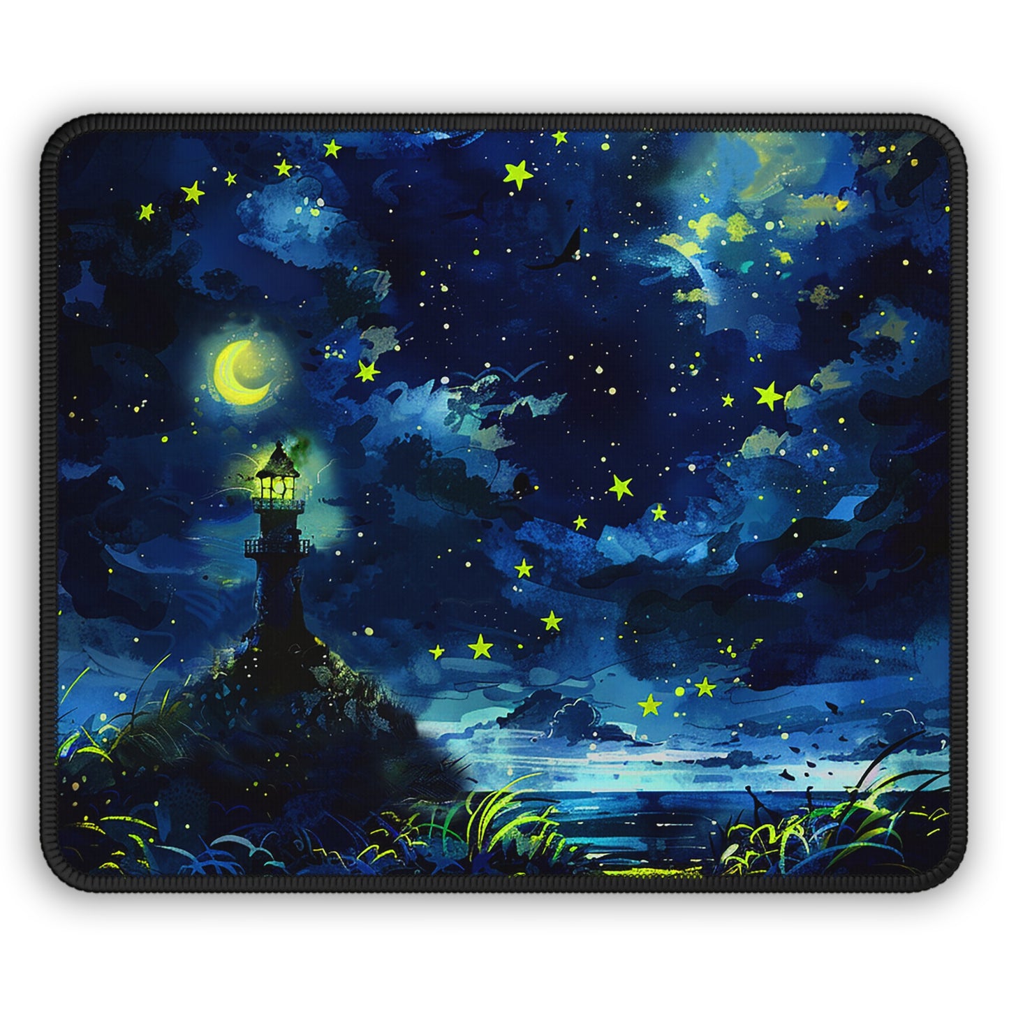 Moonlight Lighthouse Gaming Mouse Pad