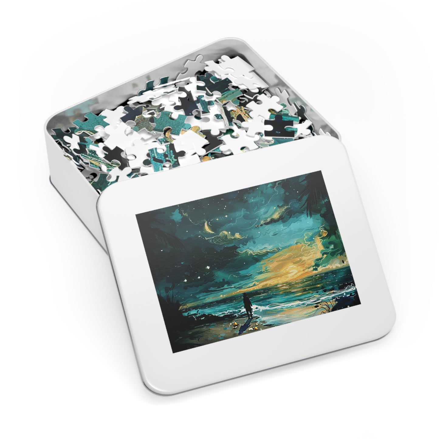 Faraway Warm Tropical Beach Jigsaw Puzzle (30, 110, 252, 500,1000-Piece)