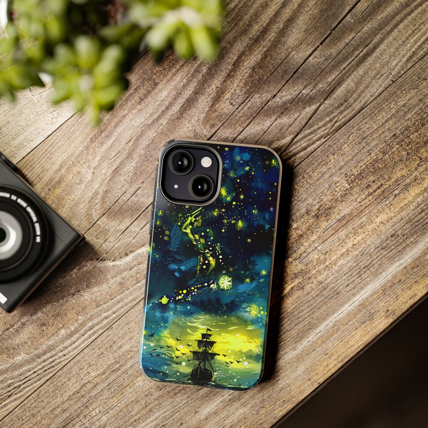 iPhone Android Starry Sky Lost Pirate Ship Phone Case