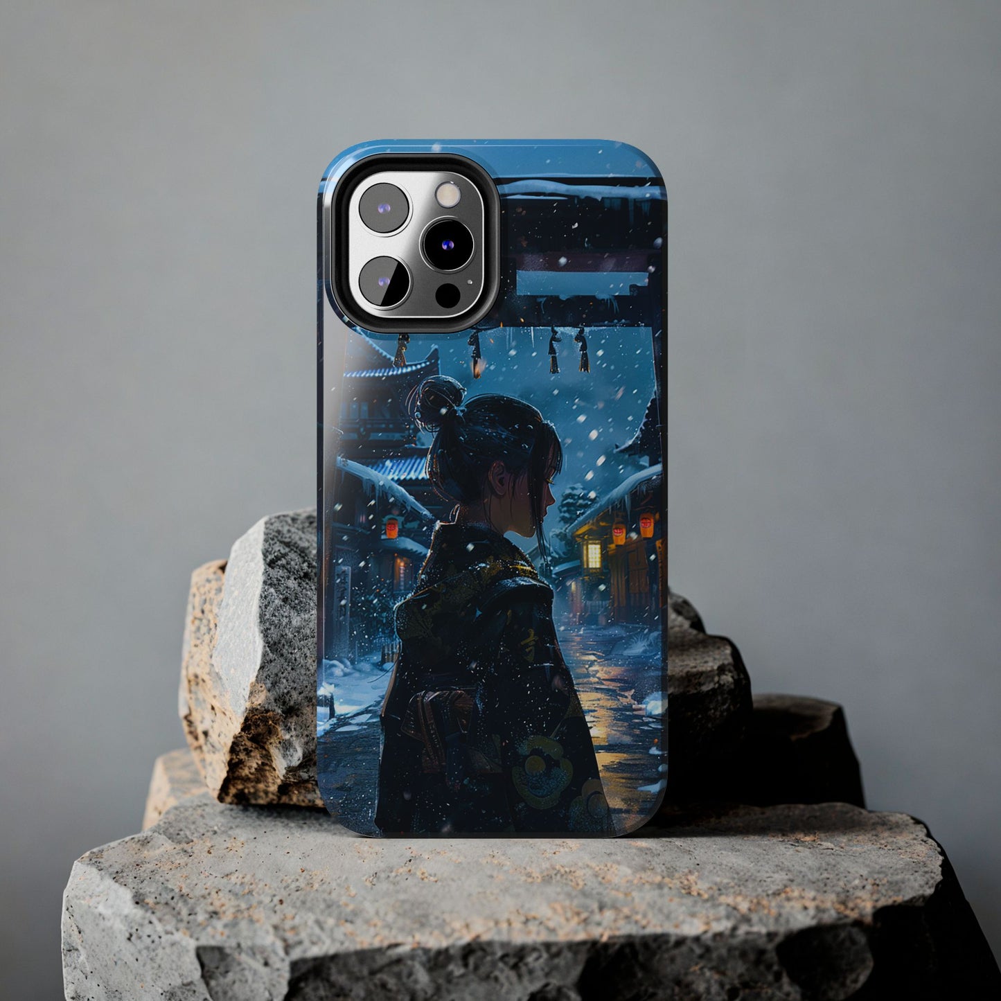 Snowy Japanese Village Tough Phone Case iPhone Android