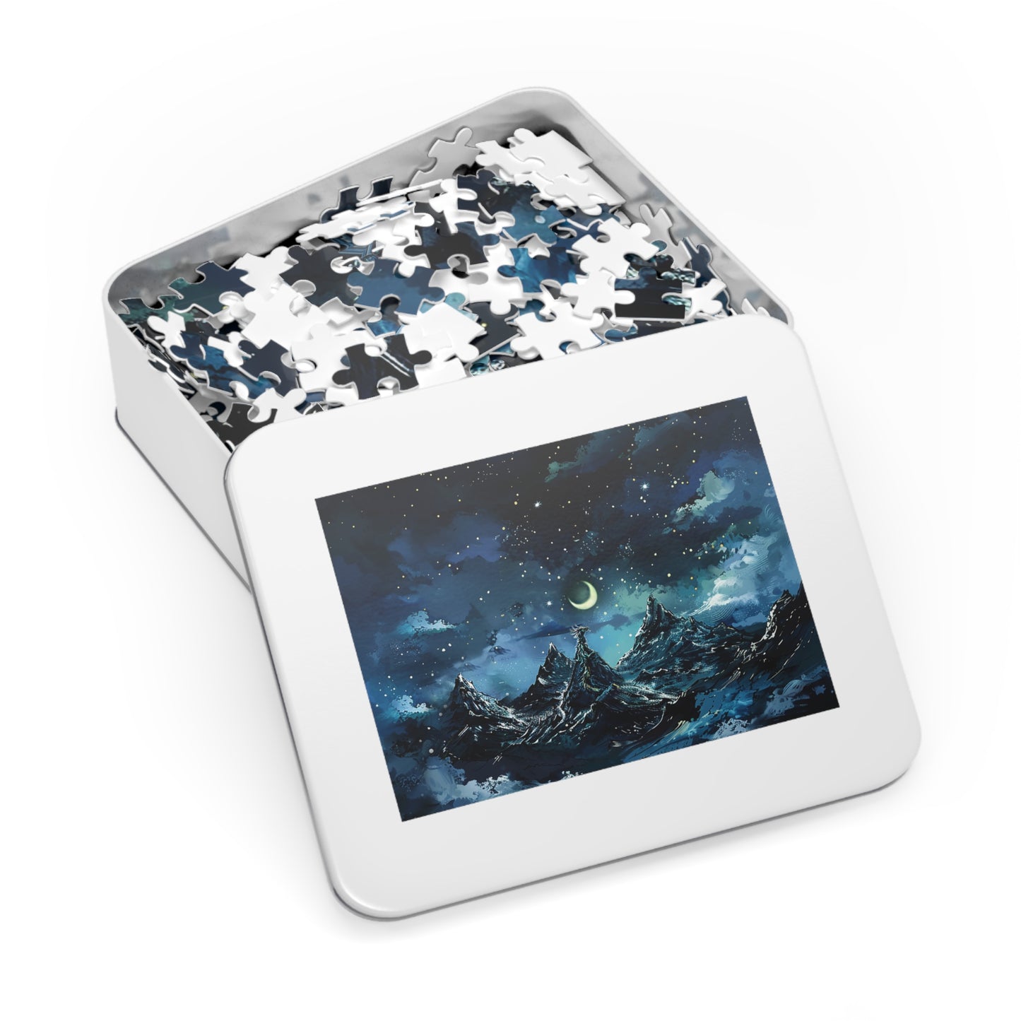 Fantasy Snowy Mountain Dragon Jigsaw Puzzle (30, 110, 252, 500,1000-Piece)
