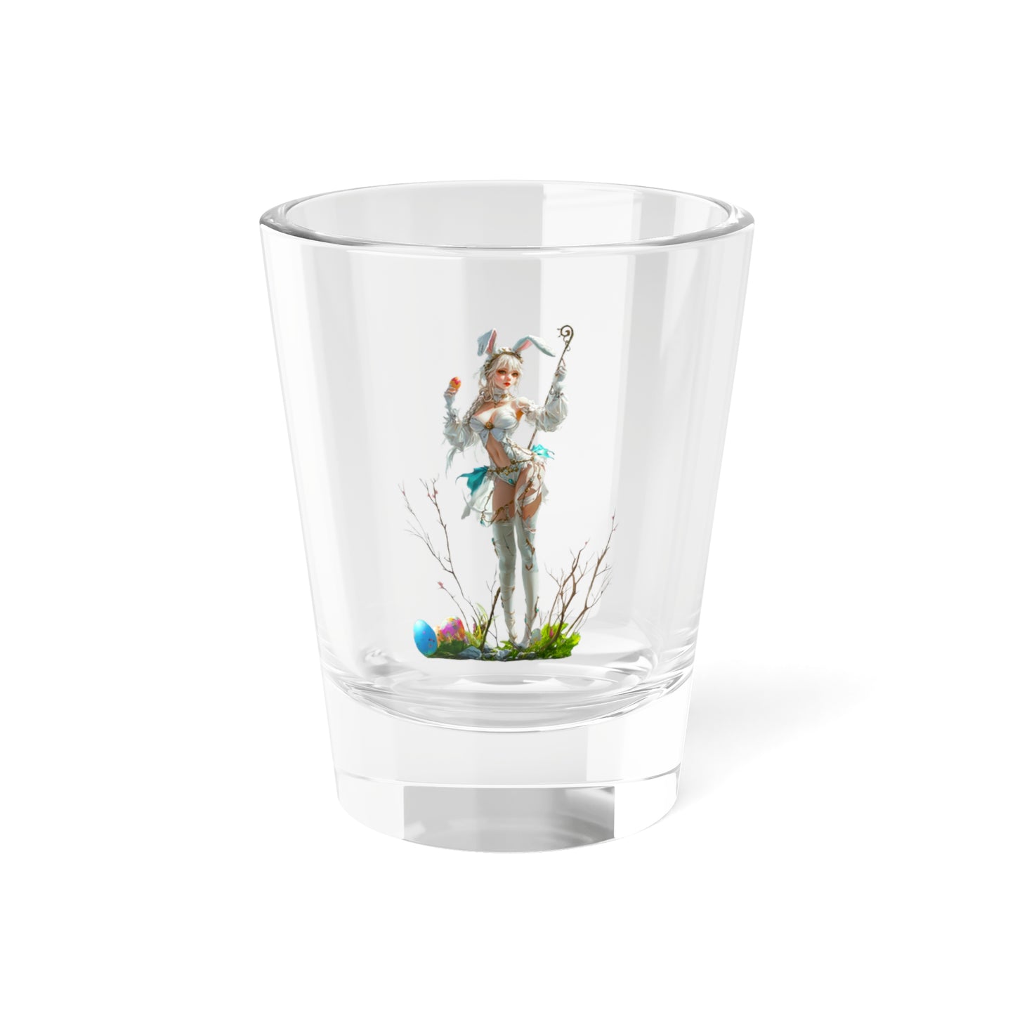 Sexy Cute Easter Shot Glass, 1.5oz with Festive Character Design - Unique Gift Idea