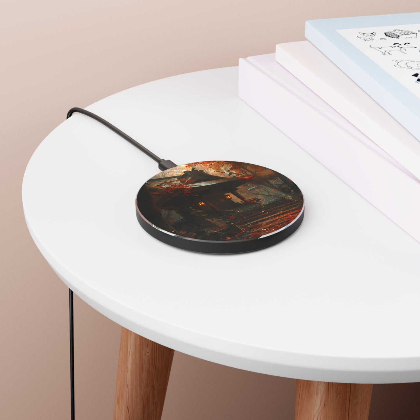 Japanese Autumn Shinto Shrine Wireless Charger
