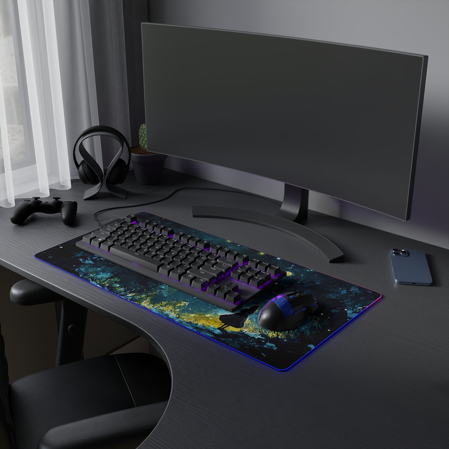 Snow Palace Princess LED Gaming Mouse Pad