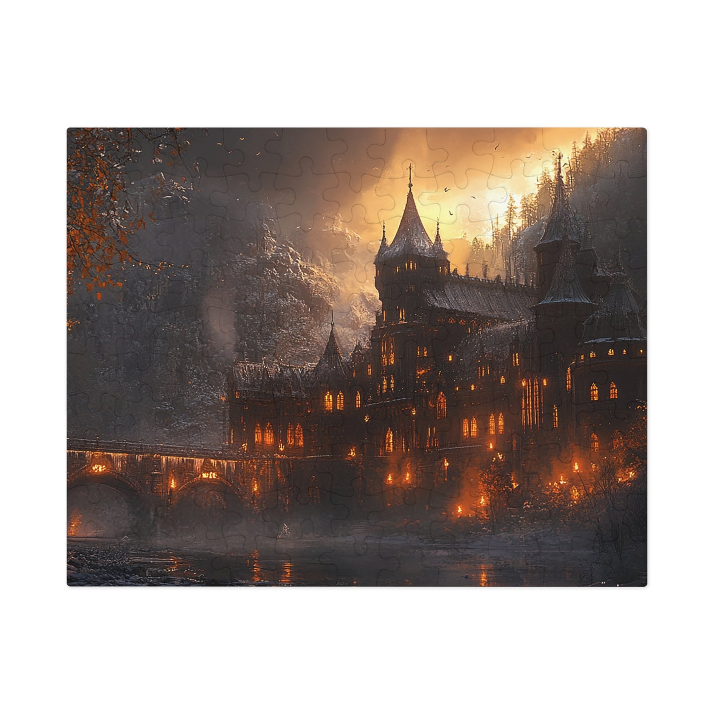 Mountain Winter Palace Hideaway Jigsaw Puzzle (30, 110, 252, 500,1000-Piece)