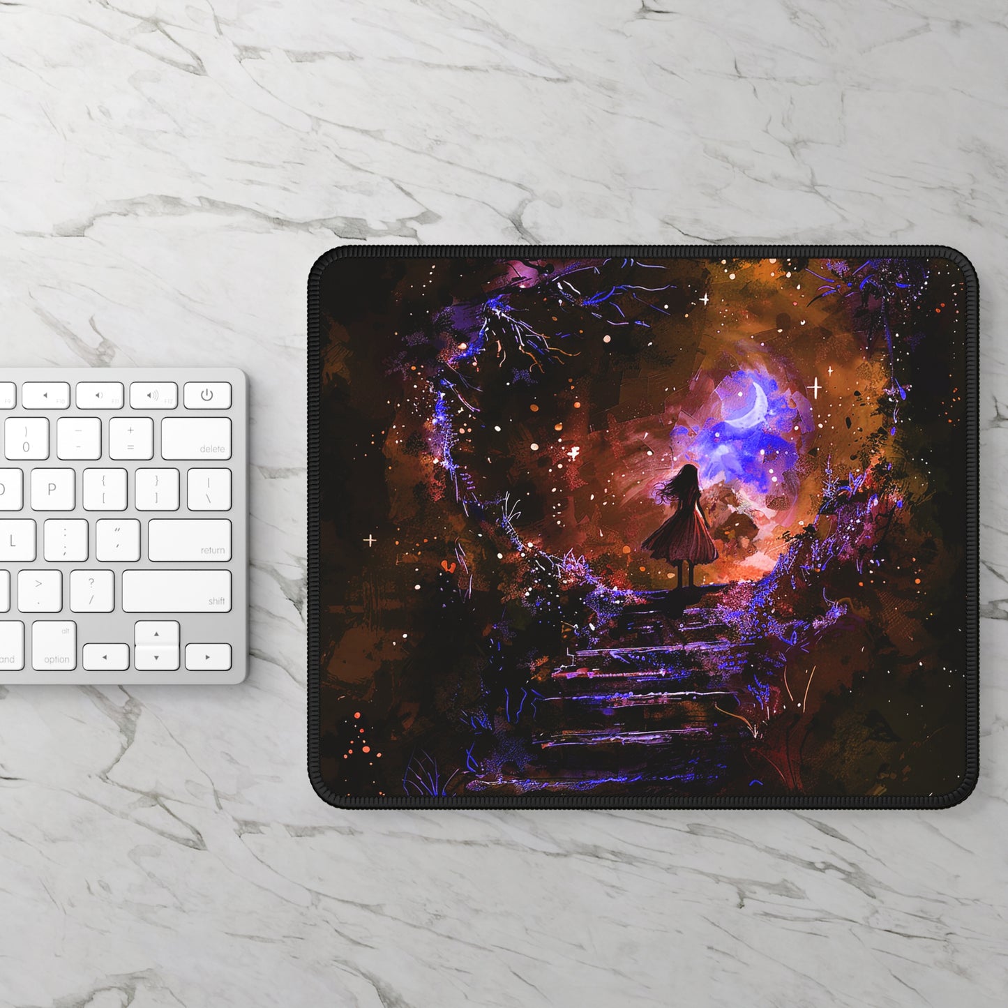 Fantasy Girl Portal Gaming Mouse Pad
