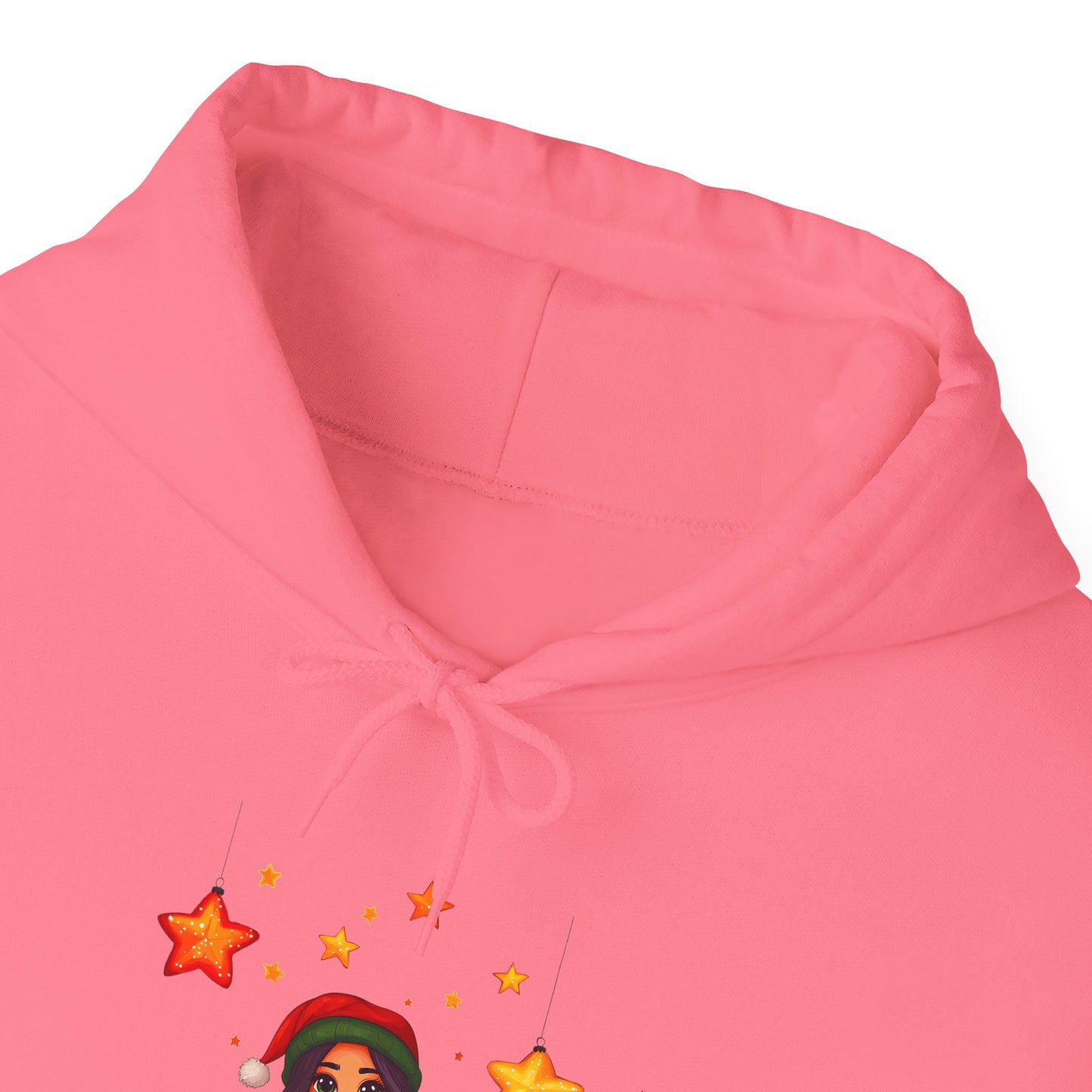 Cute Christmas Starry Ornaments Girl Unisex Heavy Blend™ Hooded Sweatshirt