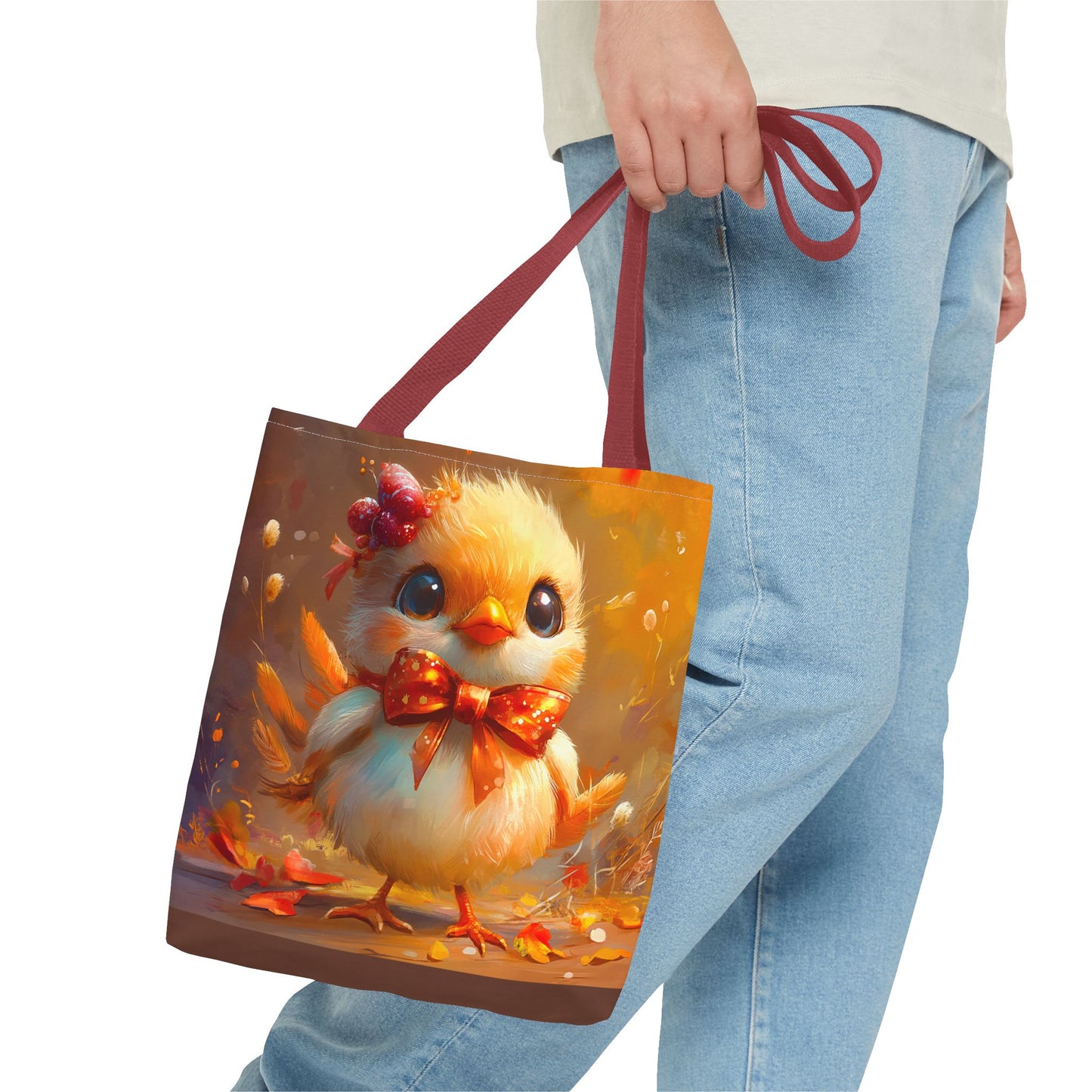 Adorable Turkey Chick Tote Bag (AOP)