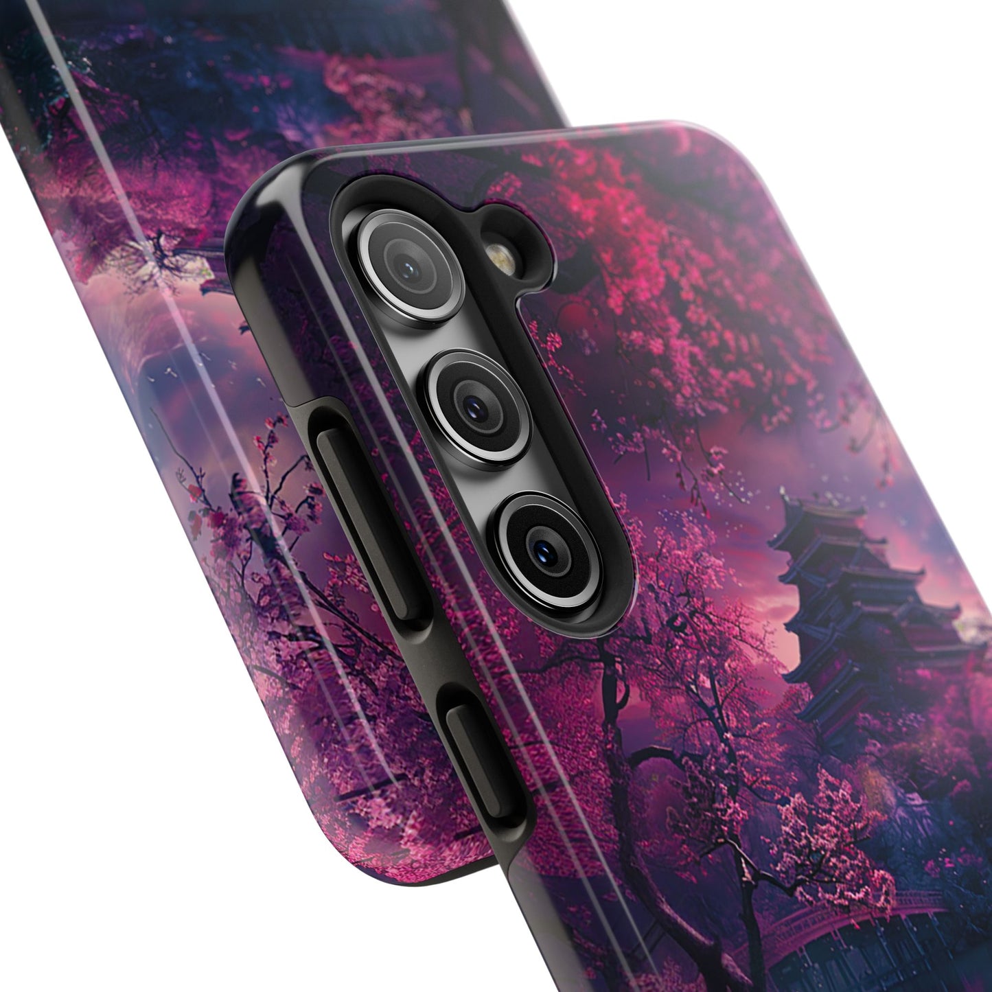 Japanese Cherry Blossum Castle Tough Phone Case iPhone Android
