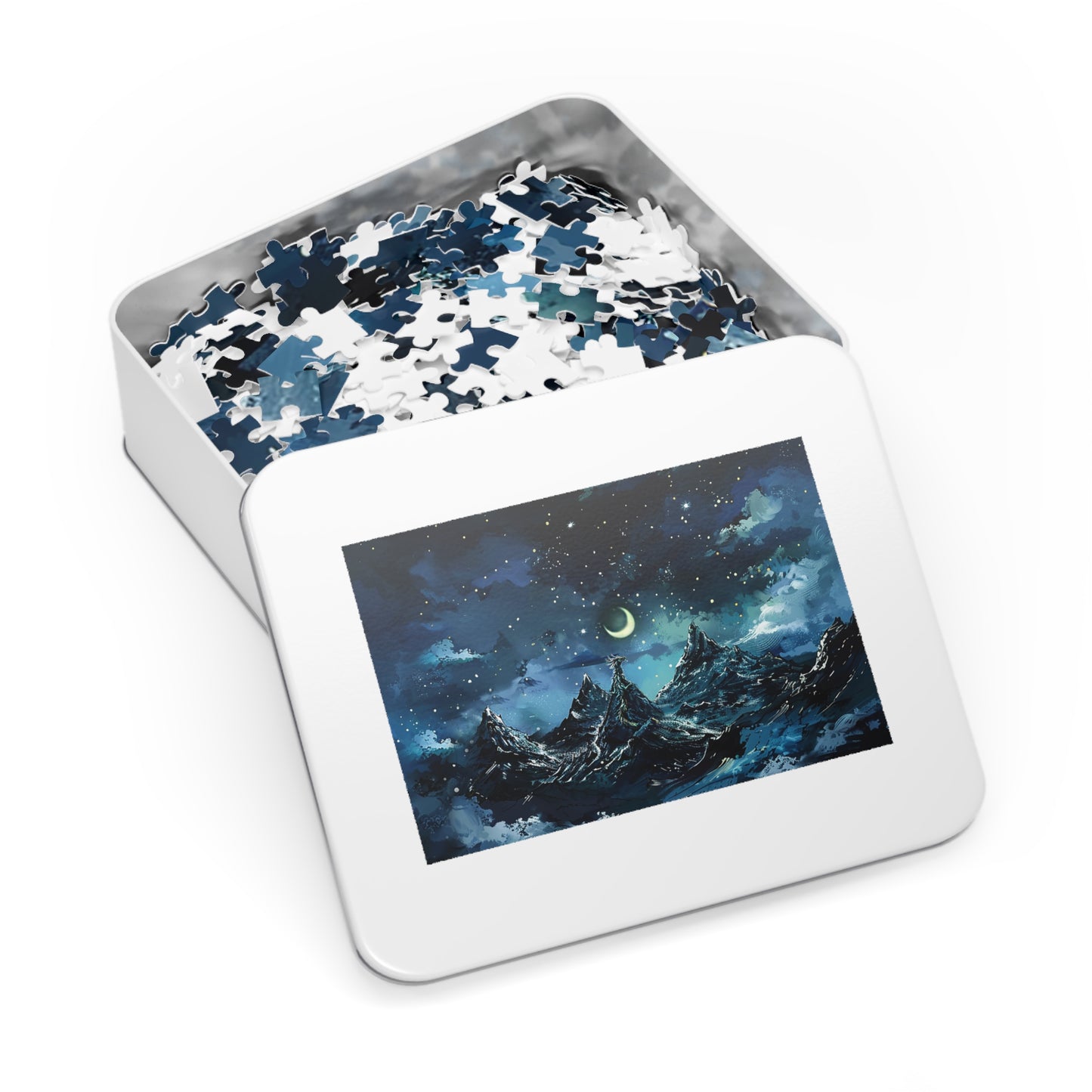 Fantasy Snowy Mountain Dragon Jigsaw Puzzle (30, 110, 252, 500,1000-Piece)