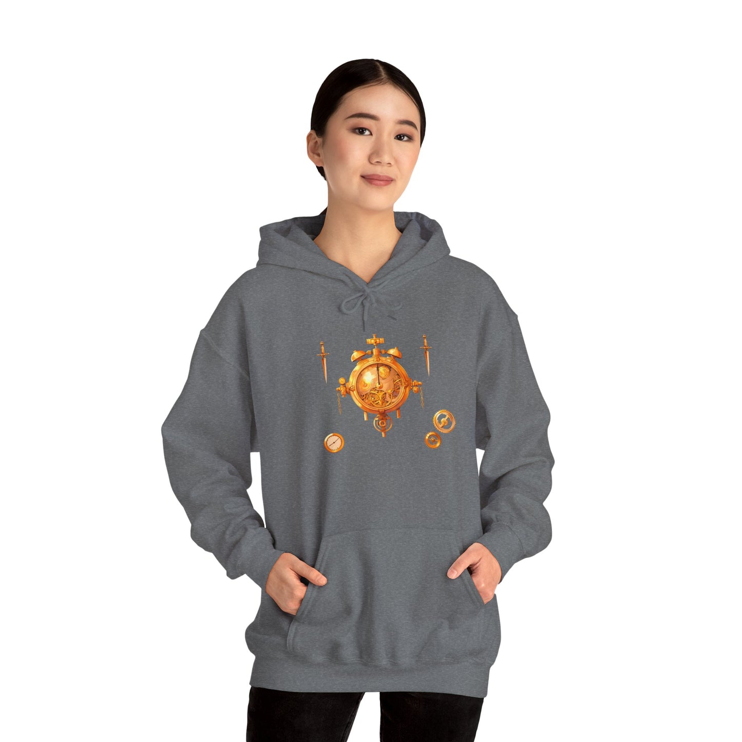 Steampunk Clocks and Gears Unisex Heavy Blend™ Hooded Sweatshirt