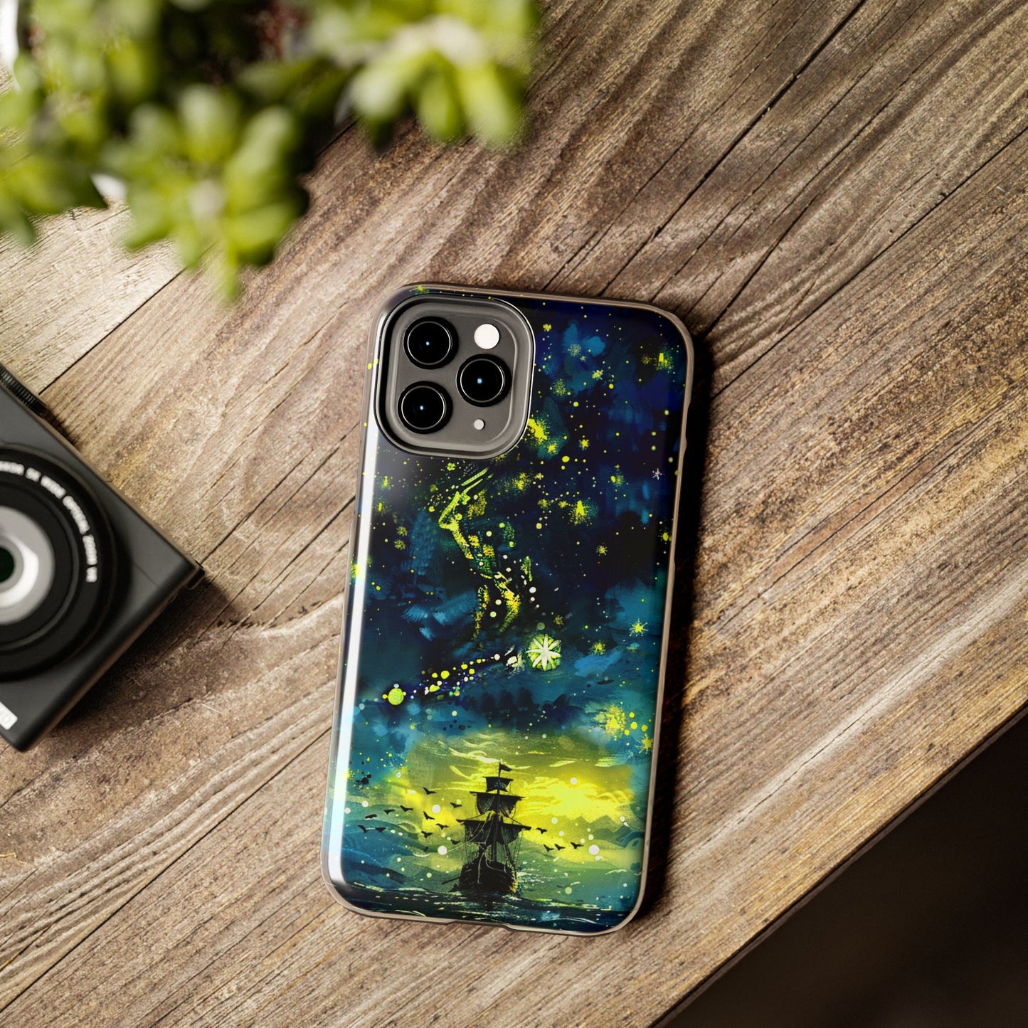 iPhone Android Starry Sky Lost Pirate Ship Phone Case