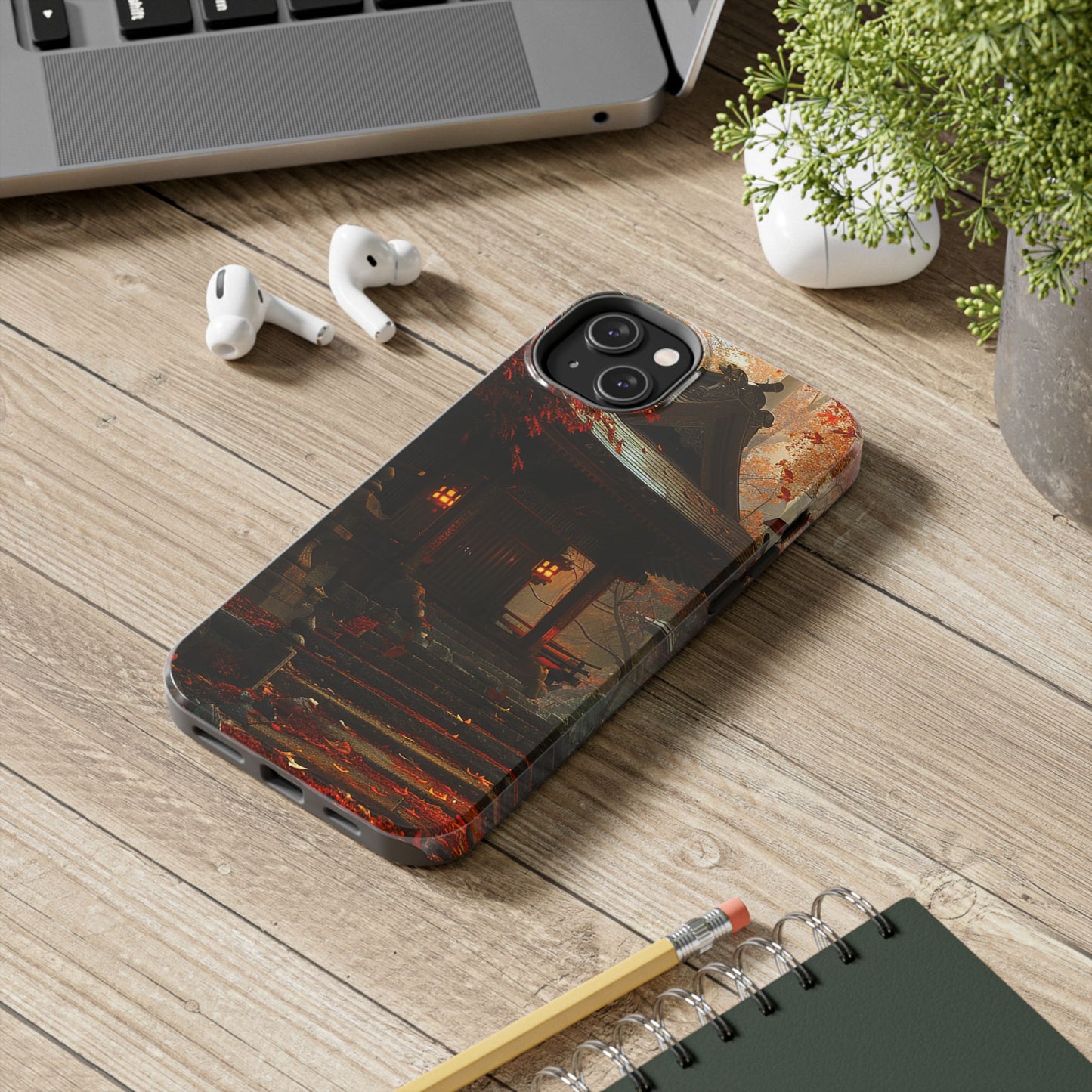 Japanese Autumn Shinto Shrine Tough Phone Case