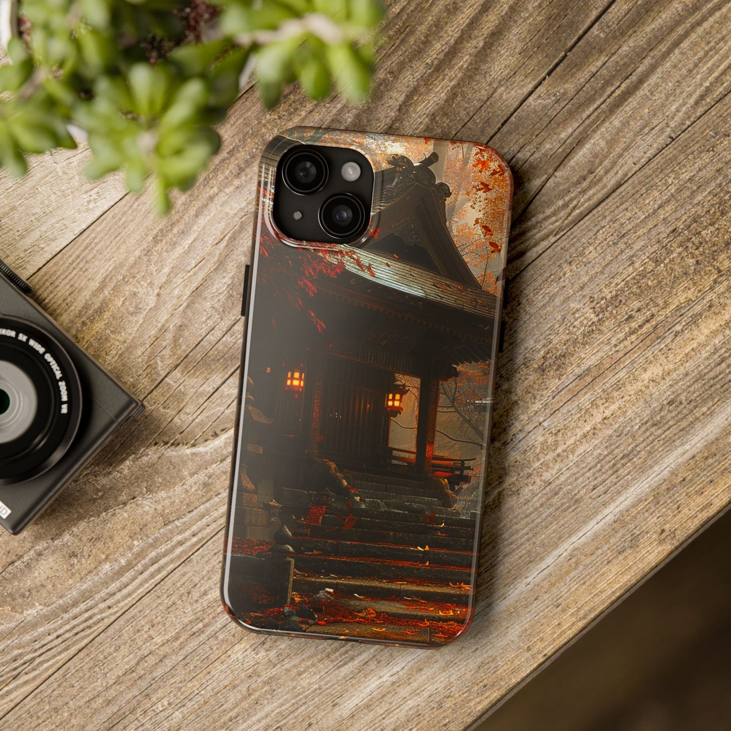 Japanese Autumn Shinto Shrine Tough Phone Case
