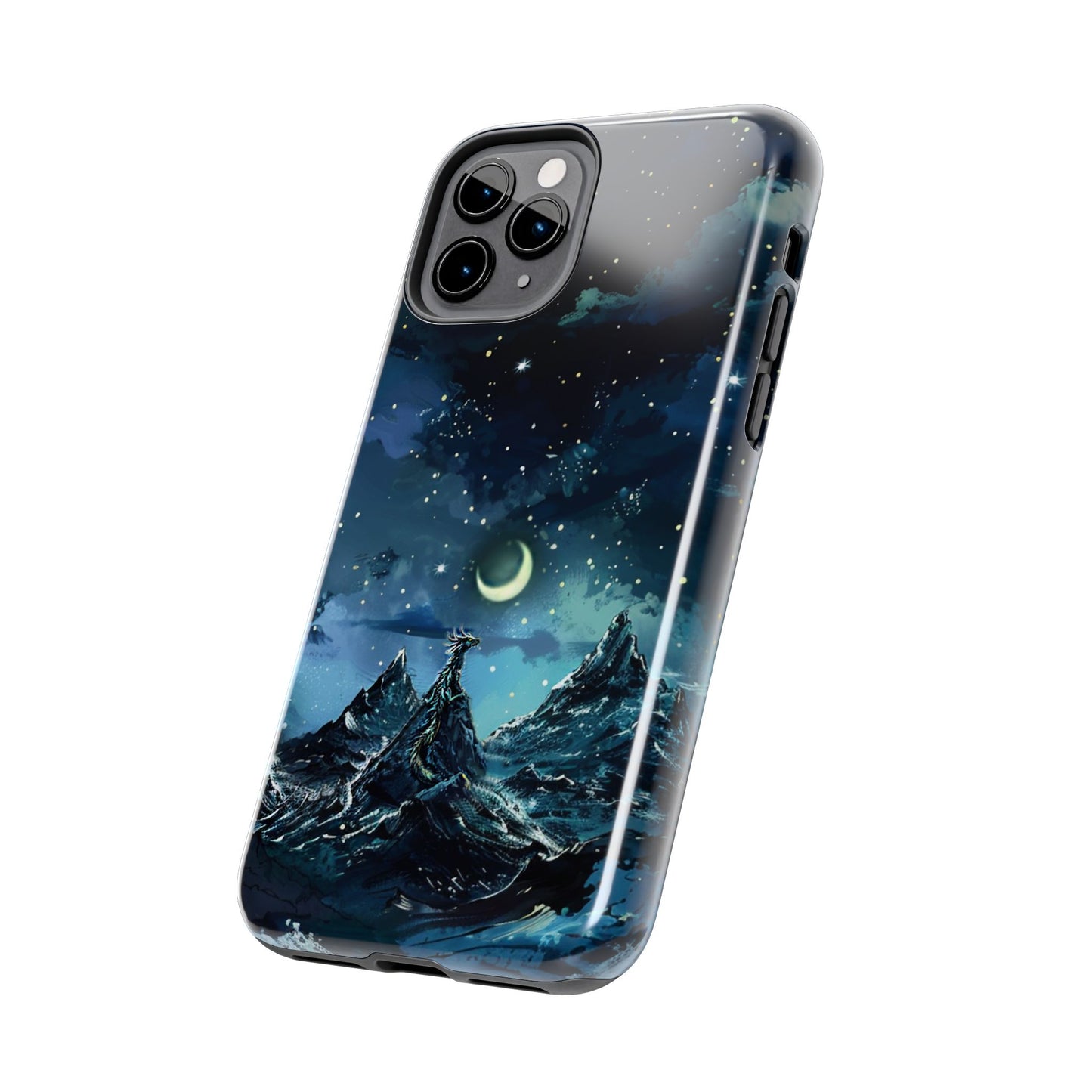 iPhone Android Fantasy Snowy Mountain Dragon Phone Case
