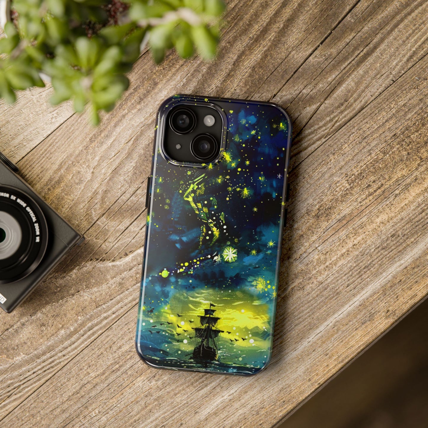 iPhone Android Starry Sky Lost Pirate Ship Phone Case
