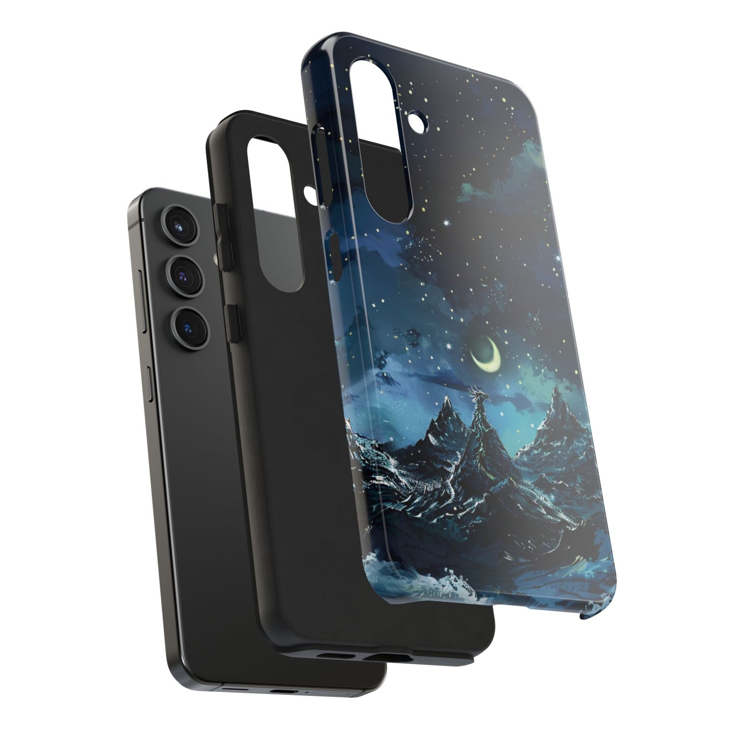 iPhone Android Fantasy Snowy Mountain Dragon Phone Case