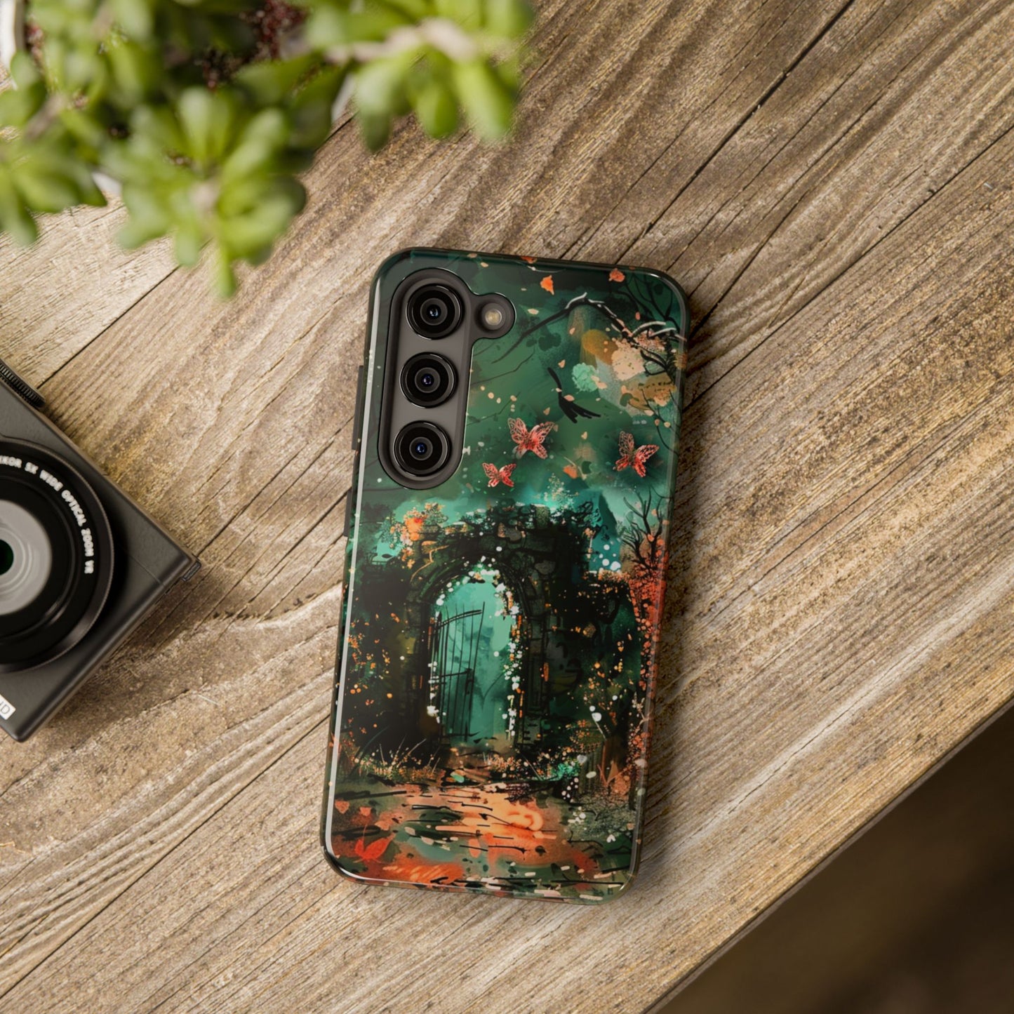 iPhone Android Lonely Ancient Fantasy Gate Phone Case
