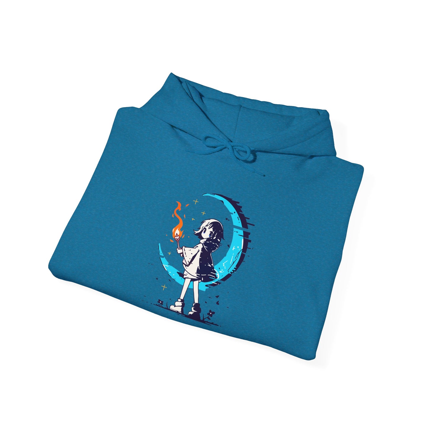 Fantasy Moon Girl Torchbearer Unisex Heavy Blend™ Hooded Sweatshirt