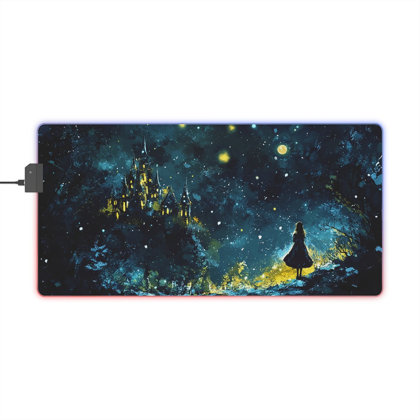Snow Palace Princess LED Gaming Mouse Pad