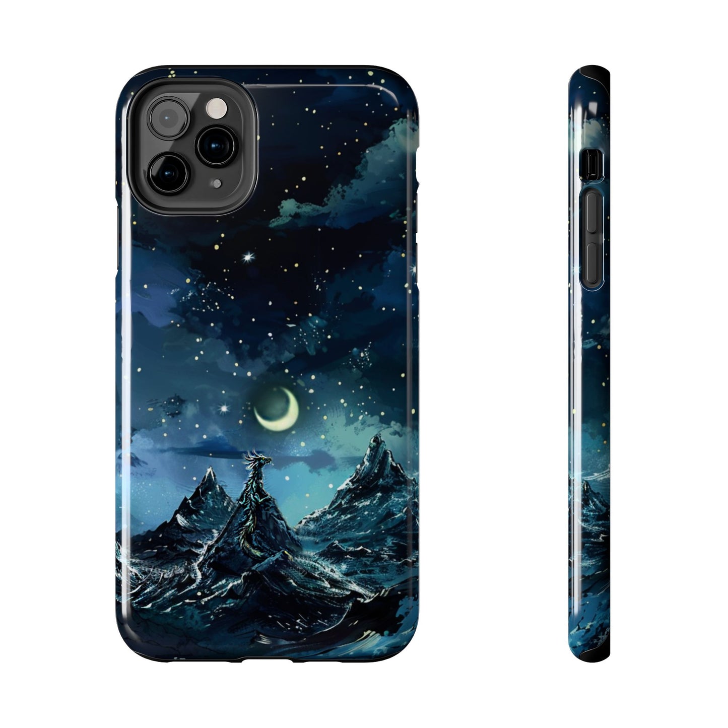 iPhone Android Fantasy Snowy Mountain Dragon Phone Case