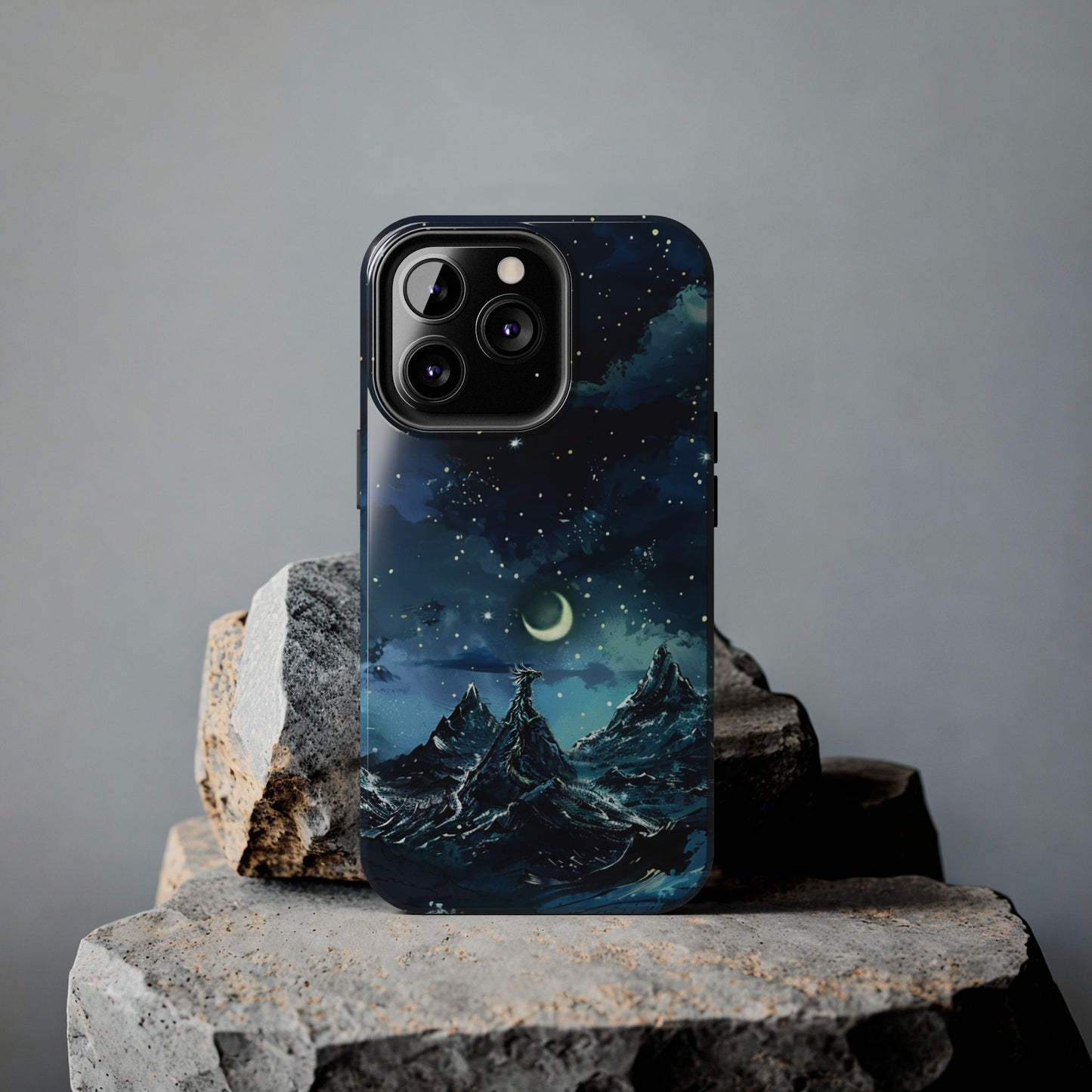 iPhone Android Fantasy Snowy Mountain Dragon Phone Case