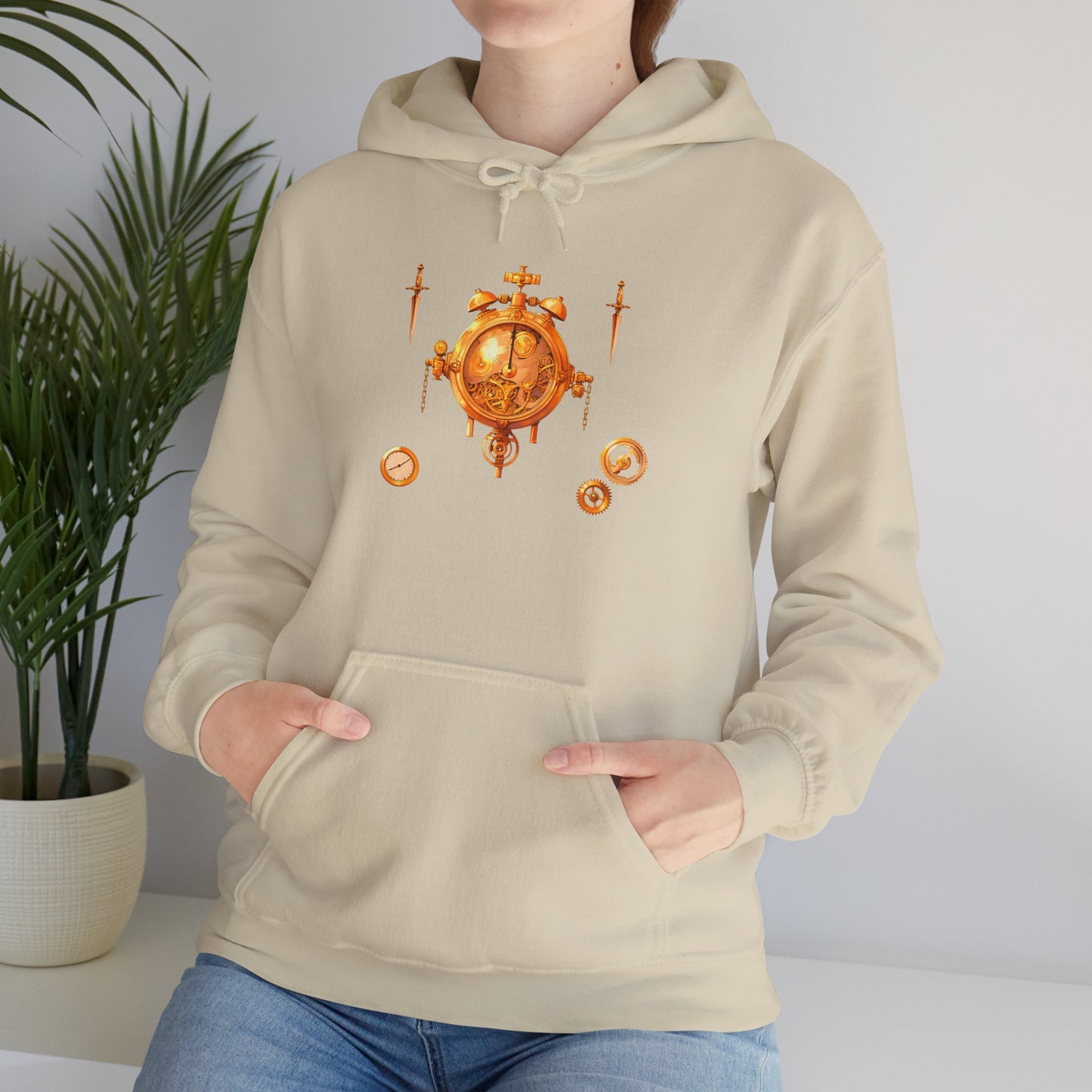 Steampunk Clocks and Gears Unisex Heavy Blend™ Hooded Sweatshirt