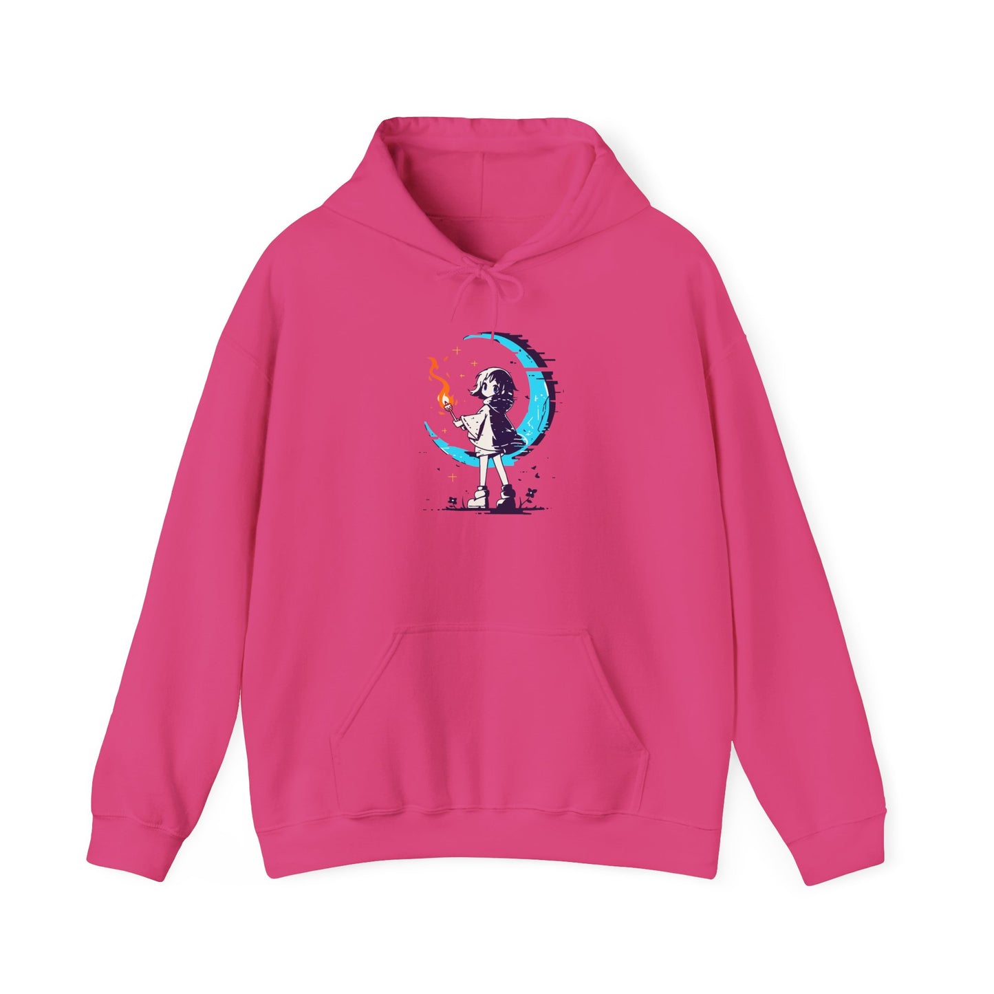 Fantasy Moon Girl Torchbearer Unisex Heavy Blend™ Hooded Sweatshirt