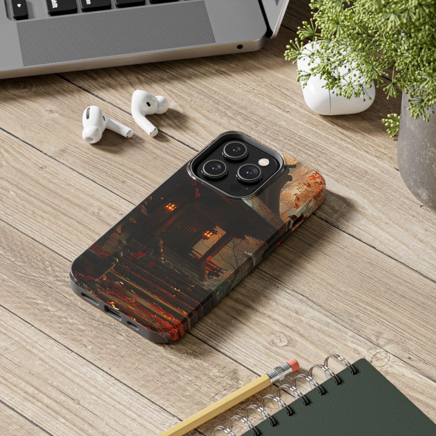 Japanese Autumn Shinto Shrine Tough Phone Case
