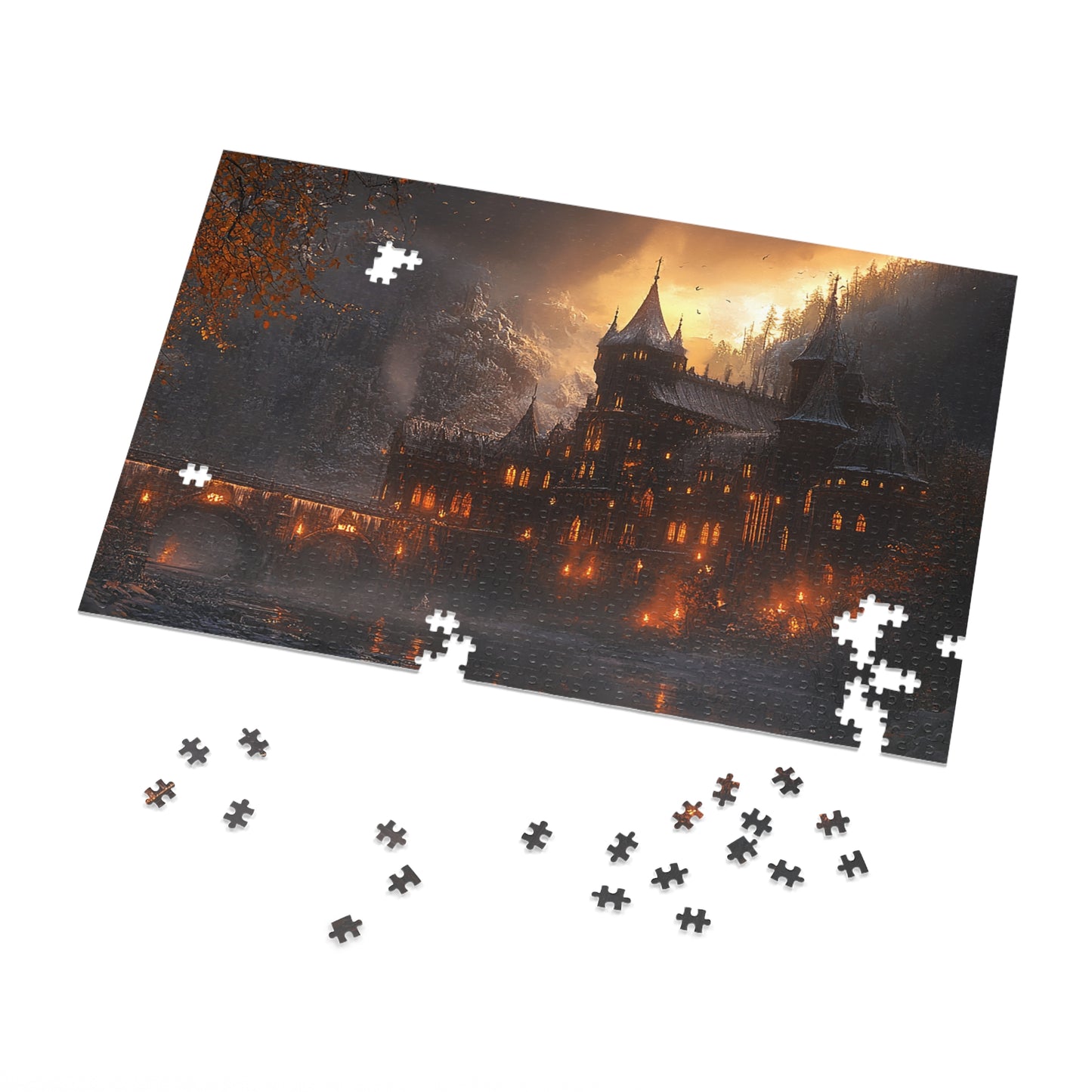 Mountain Winter Palace Hideaway Jigsaw Puzzle (30, 110, 252, 500,1000-Piece)