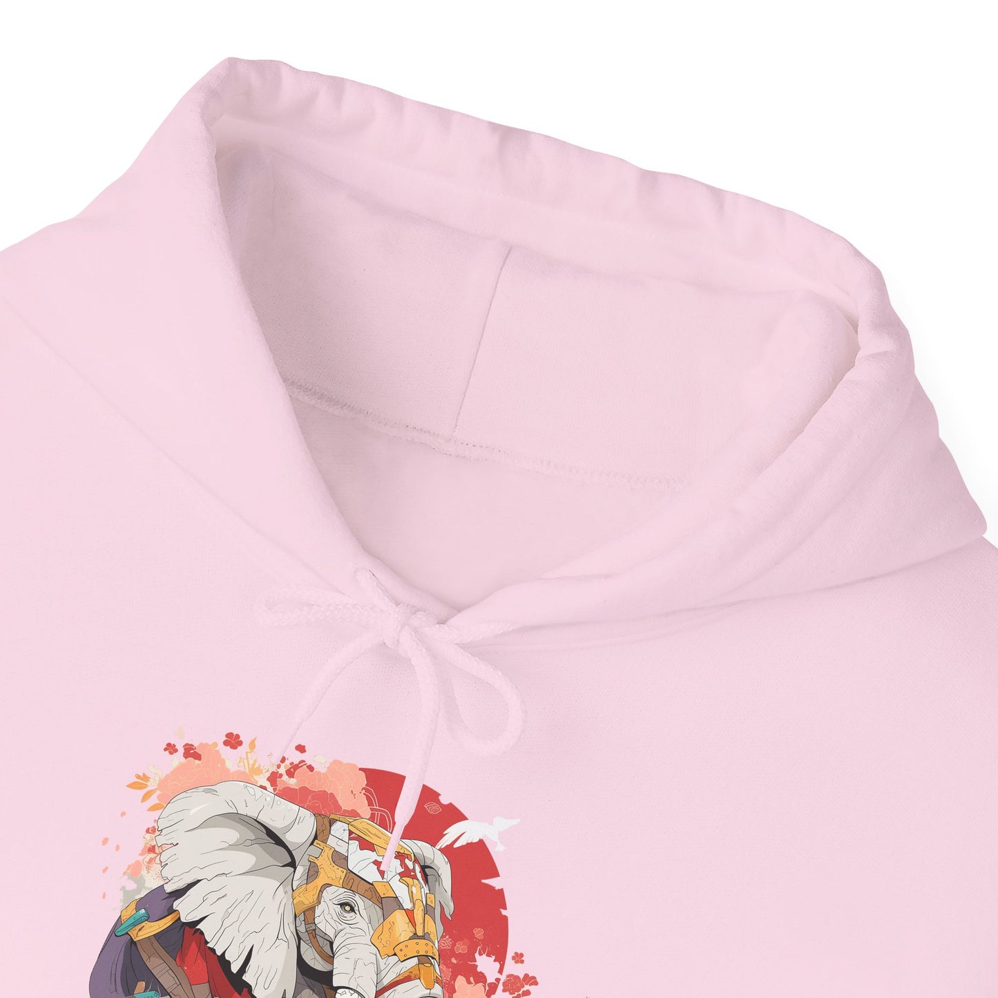 Steampunk Japanese Flowers Elephant Unisex Heavy Blend™ Hooded Sweatshirt