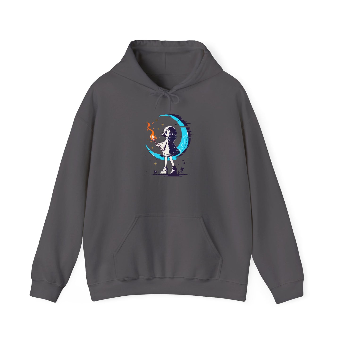Fantasy Moon Girl Torchbearer Unisex Heavy Blend™ Hooded Sweatshirt