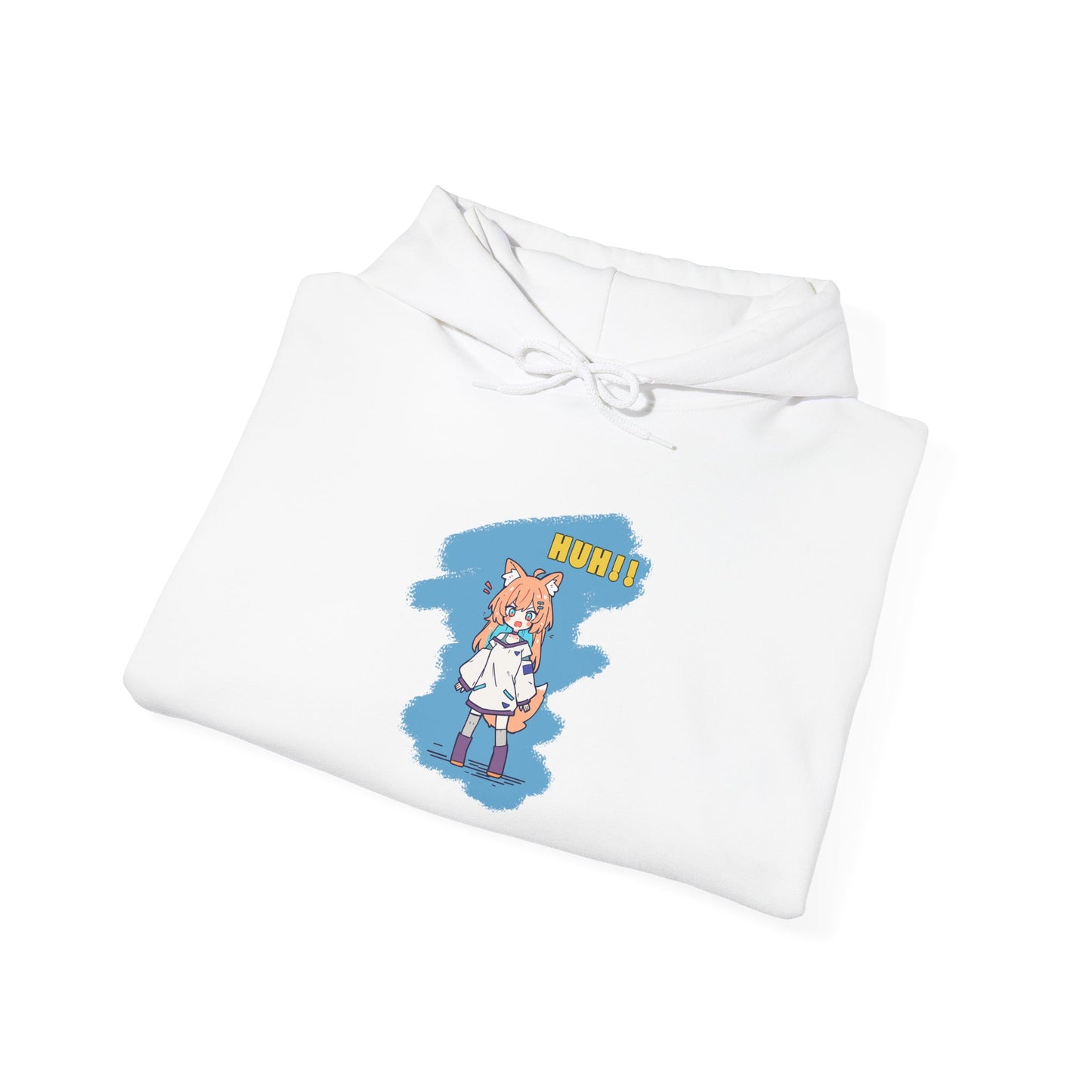 Sweet Fox Girl Huh!! Unisex - Heavy Blend™ Hooded Sweatshirt - Vibrant Anime Style - Cute and Funny Design