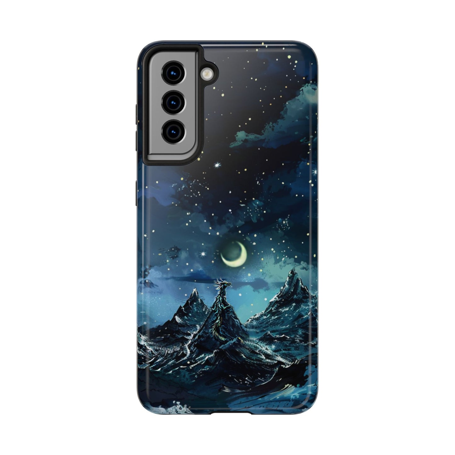 iPhone Android Fantasy Snowy Mountain Dragon Phone Case