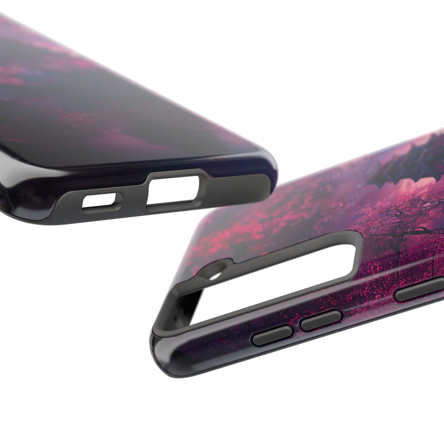 Japanese Cherry Blossum Castle Tough Phone Case iPhone Android