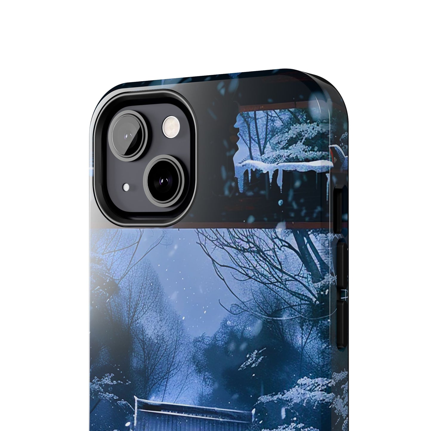 Japanese Snowy Shinto Shrine Girl Tough Phone Cases iPhone Android