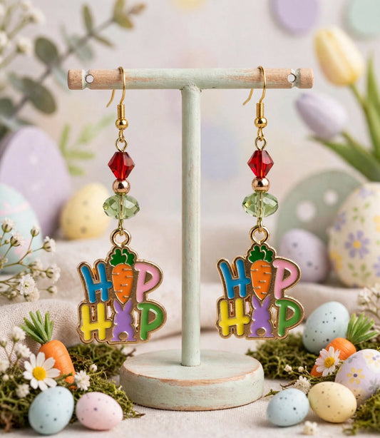 Hip Hop Easter Charm Earrings - Cute Dangle Jewelry